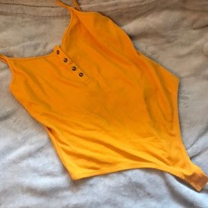 Derek Heart Yellow Body Suit